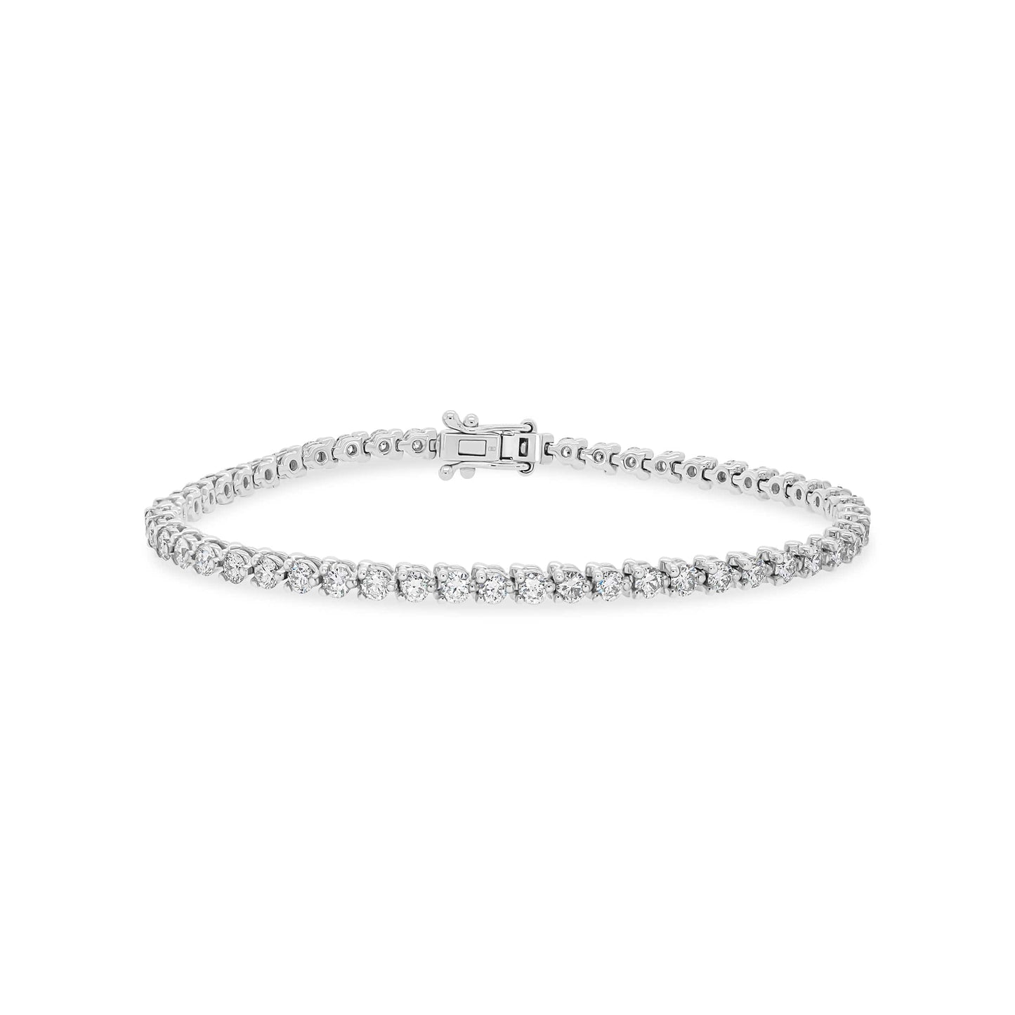 3ct 3 Prong Diamond Tennis Bracelet