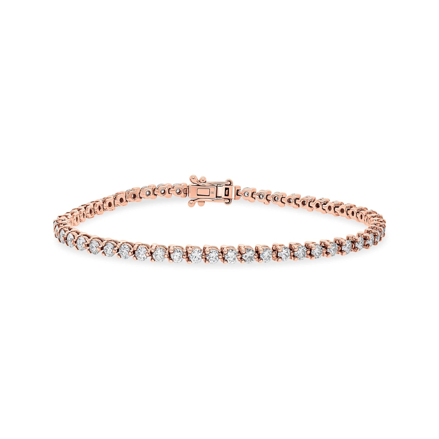 3ct 3 Prong Diamond Tennis Bracelet