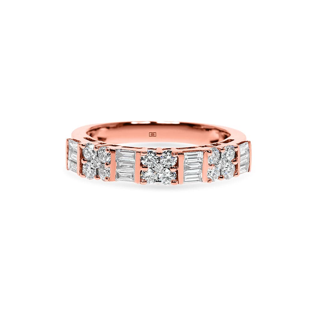 Baguette & Round Statement Ring