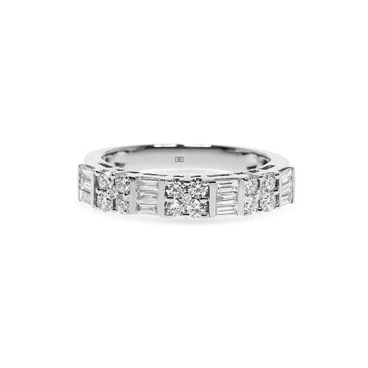 Baguette & Round Statement Ring