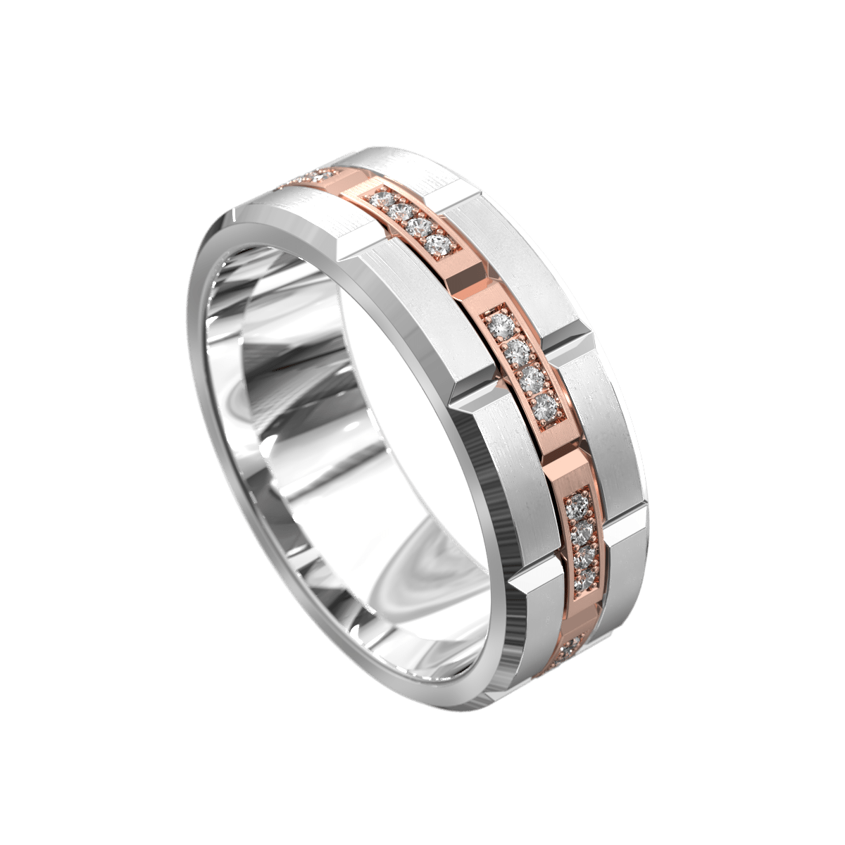 Memphis Chain Link Two Tone (Rose Strip)
