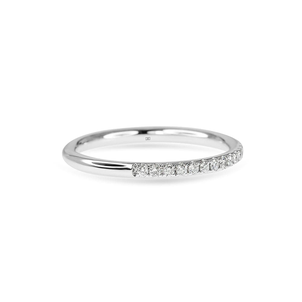 Petite Diamond Pave Wedding Band