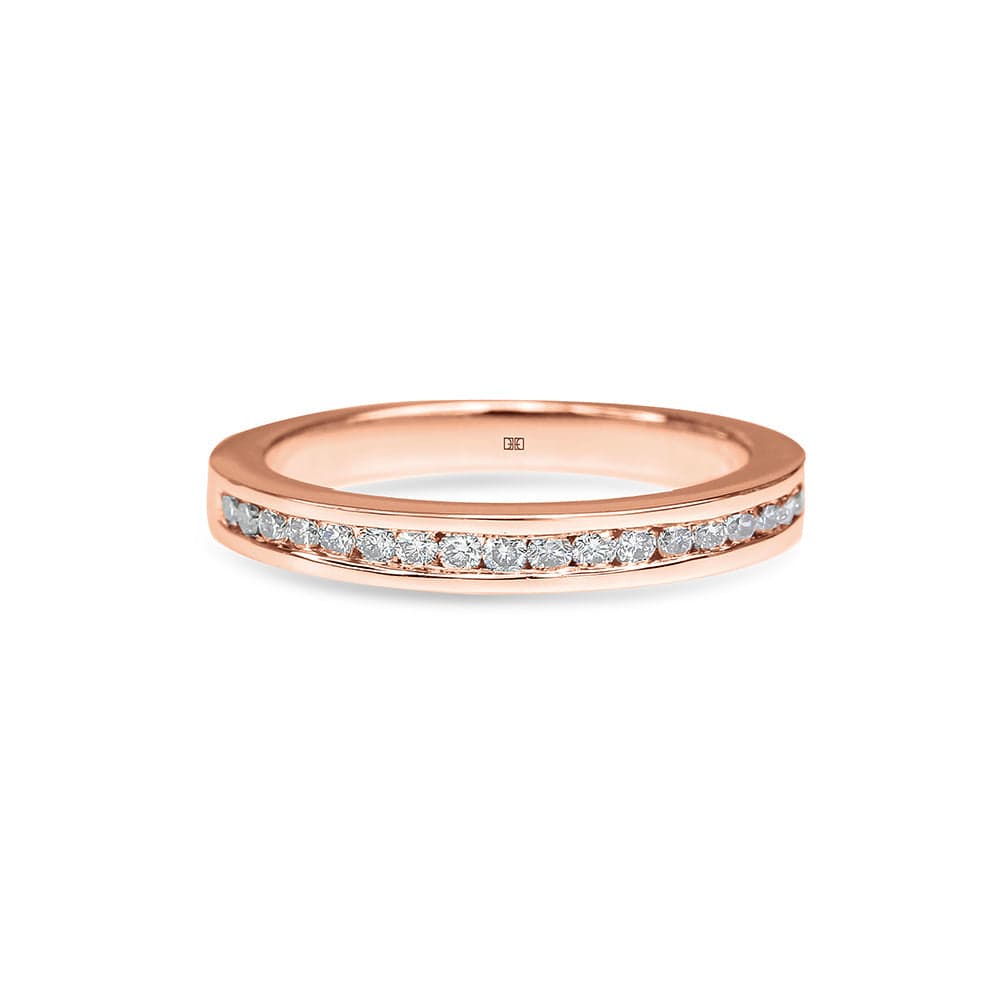 Channel Set Diamond Wedding Band