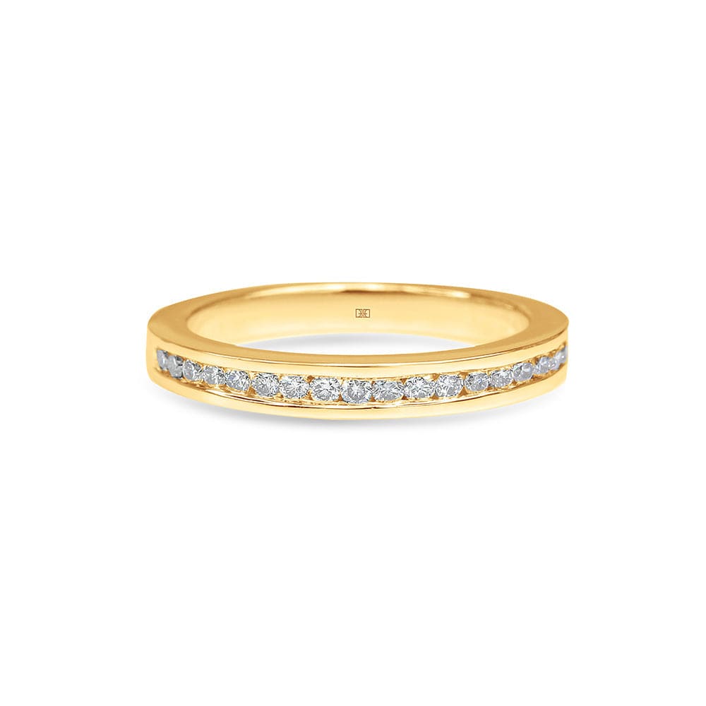 Channel Set Diamond Wedding Band