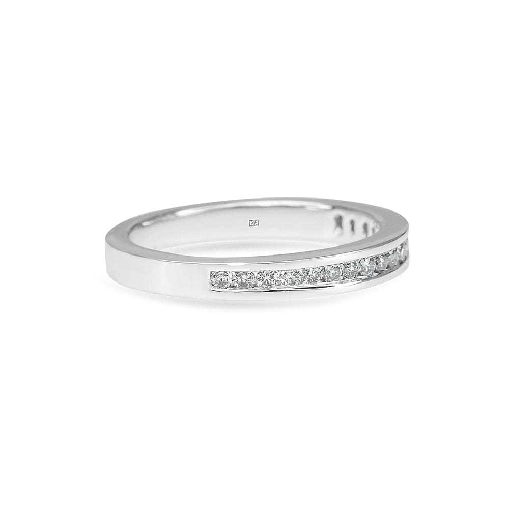 Channel Set Diamond Wedding Band