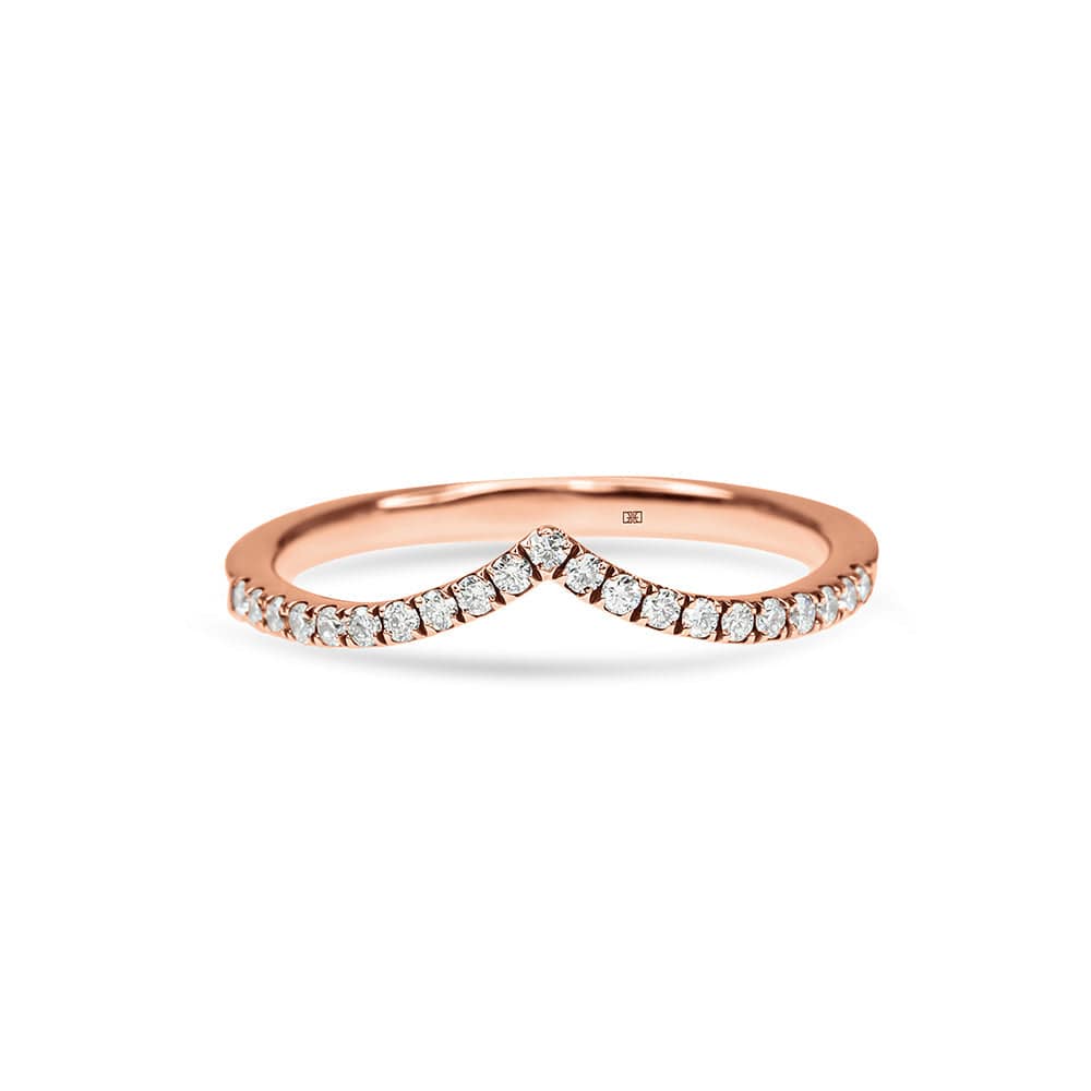 Wishbone Wedding Band Thin
