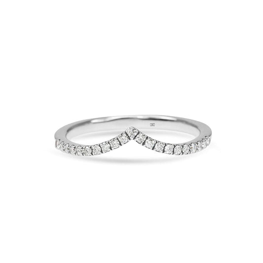Wishbone Wedding Band Thin