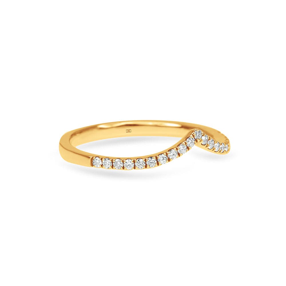 Wishbone Wedding Band Thin