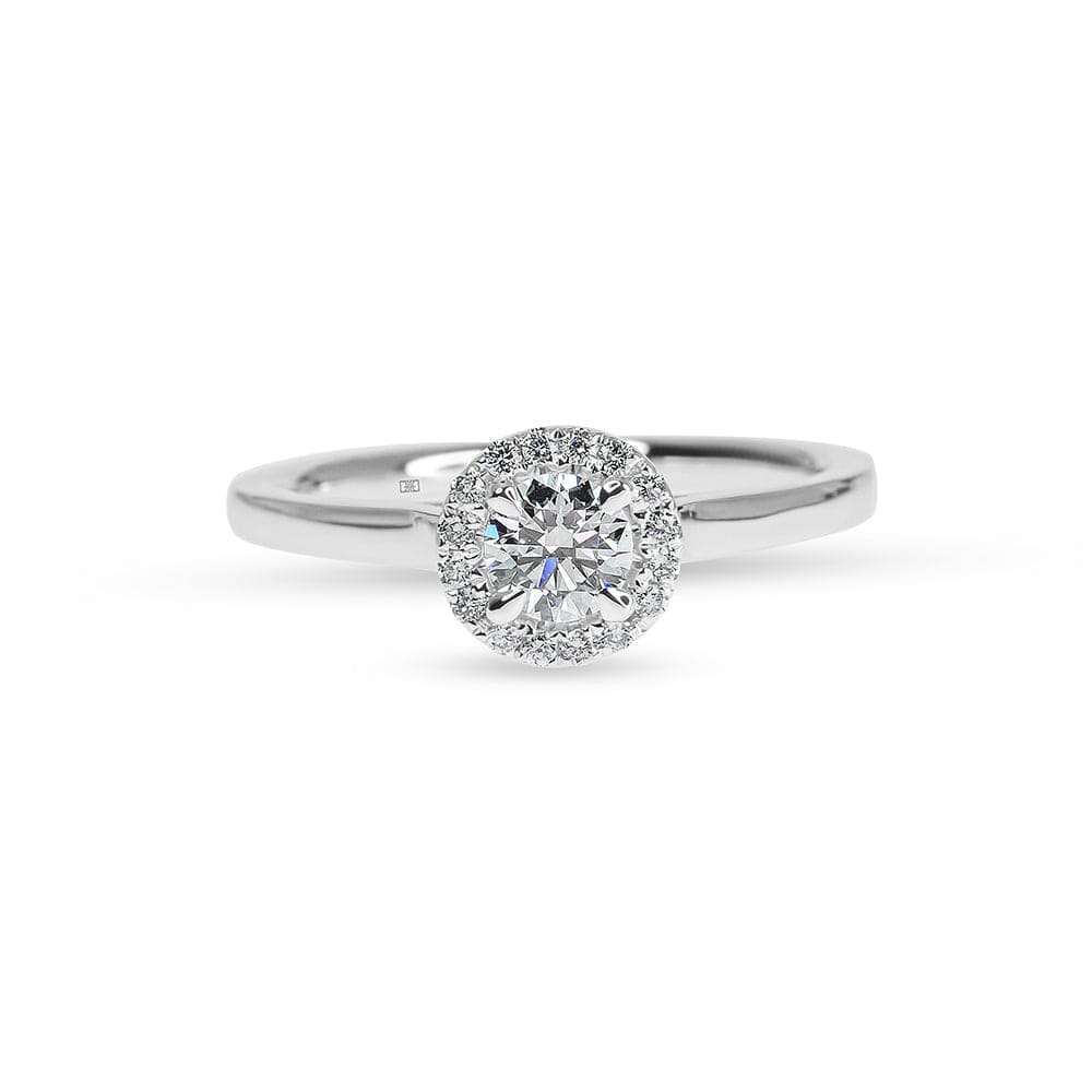 Catalina Round Diamond Halo Engagement Ring
