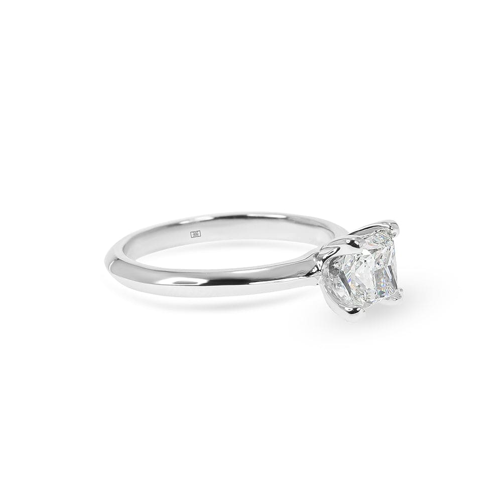 Nara Princess Knife Edge Solitaire Engagement Ring