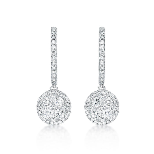 Orbit Diamond Drop Earrings