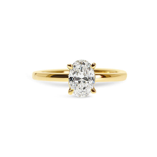Classic Solitaire Oval Diamond