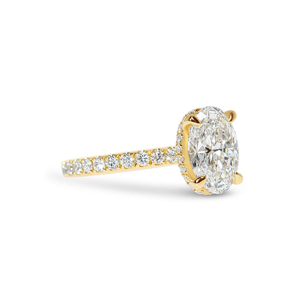 Kendall Oval Pave Diamond Hidden Halo