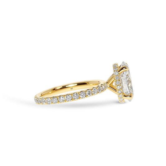 Kendall Oval Pave Diamond Hidden Halo