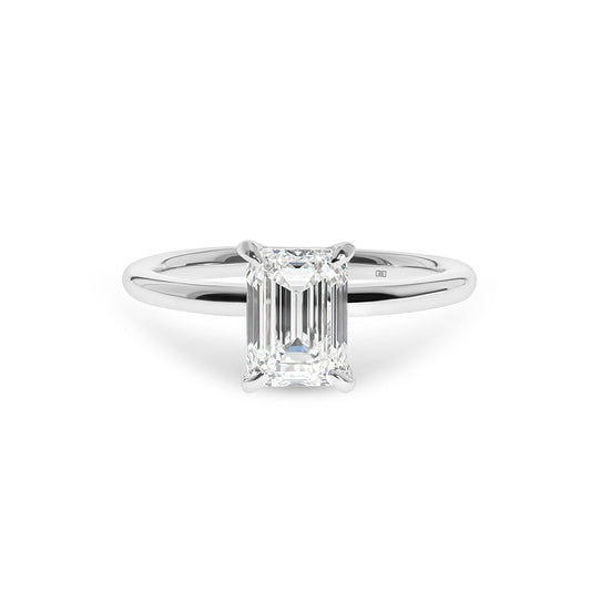 Jasmine Emerald Cut Solitaire Engagement Ring