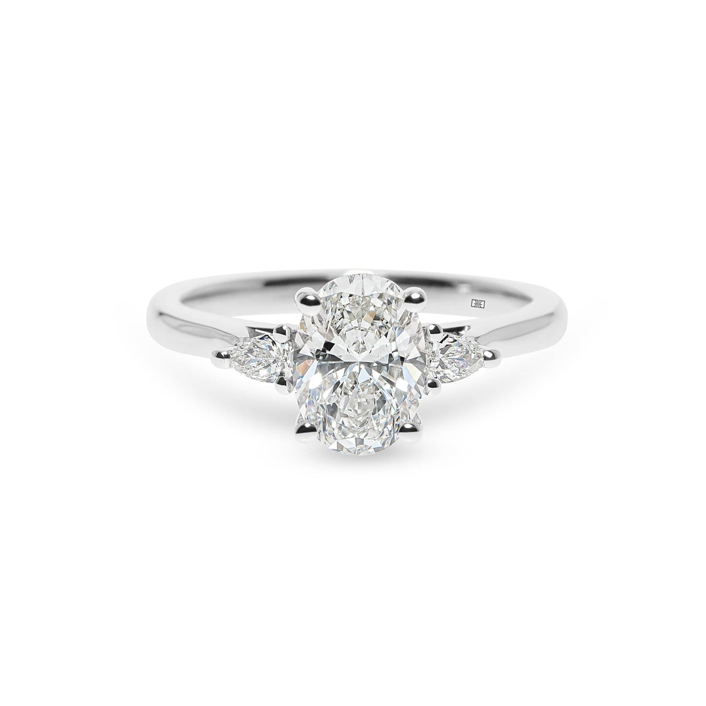 Lab Grown Eternal Harmony Oval Trilogy Pear Diamond