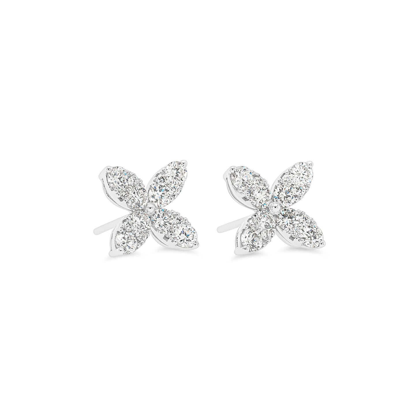 Cluster Marquise Flora Earrings (L)