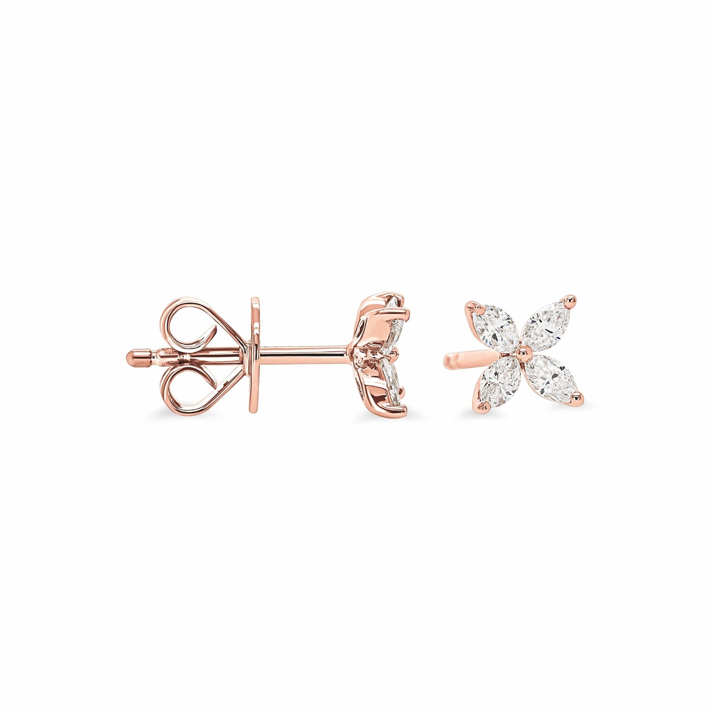 Marquise Flora Diamond Earrings