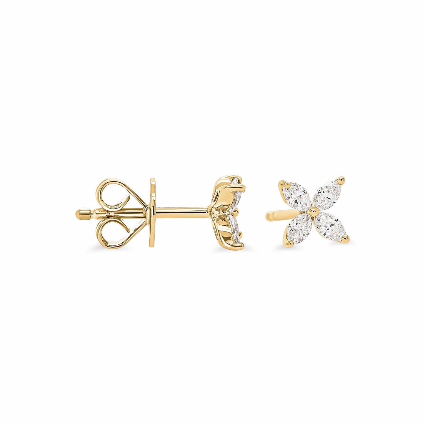 Marquise Flora Diamond Earrings
