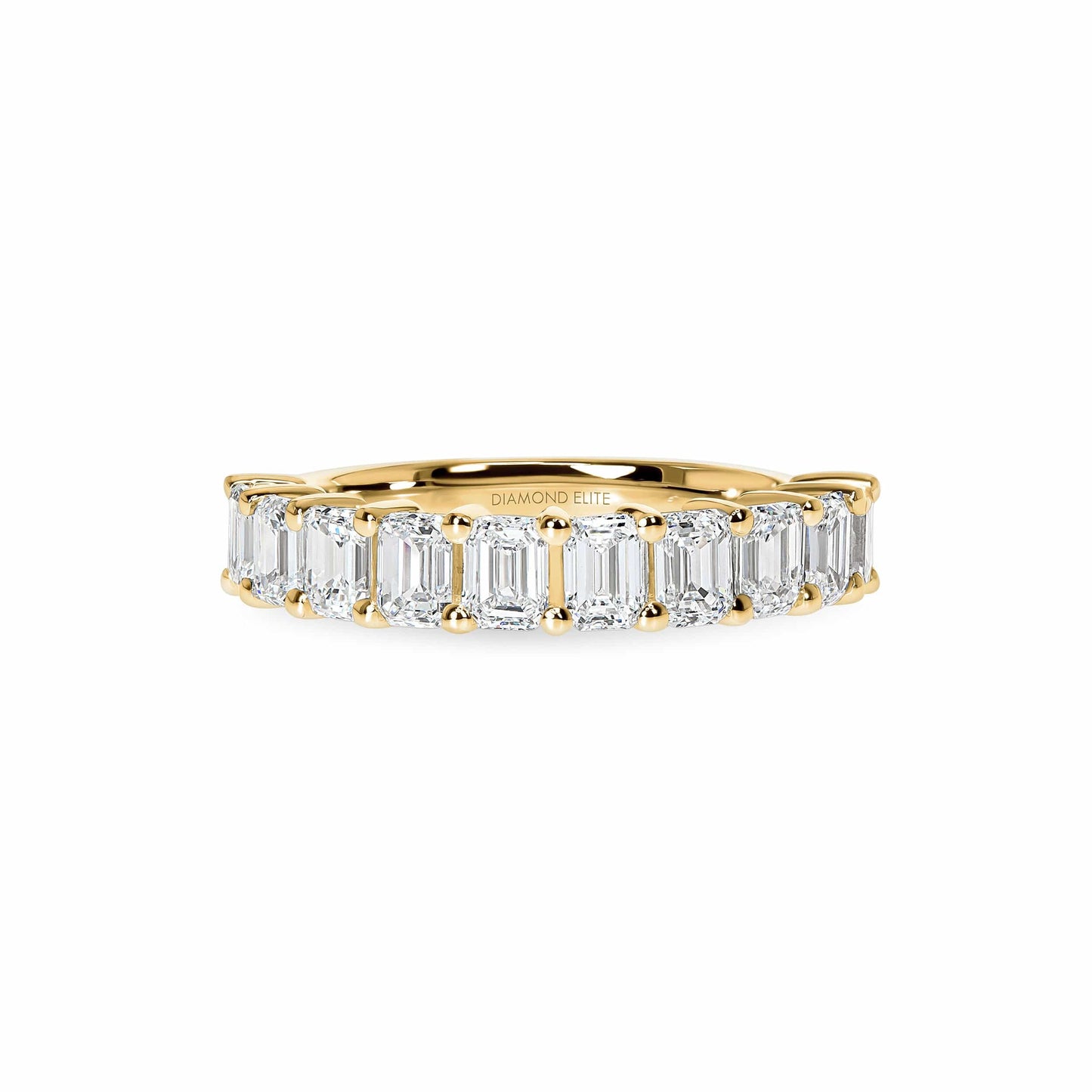 Chunky 2ctw Emerald Cut Diamond Basket Ring