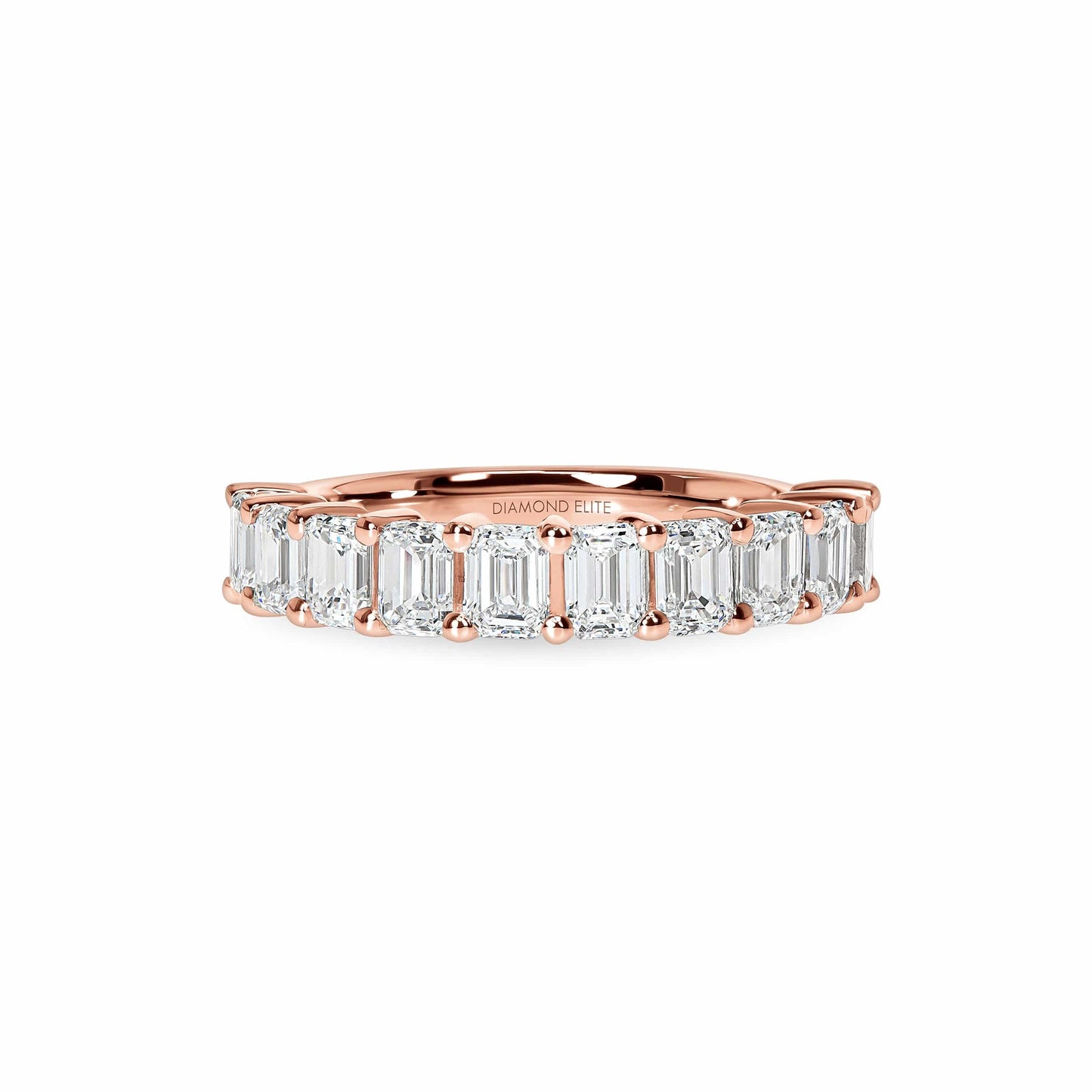 Chunky 2ctw Emerald Cut Diamond Basket Ring