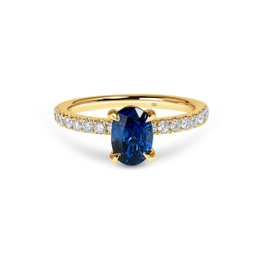 Oval Sapphire & Diamond Ring