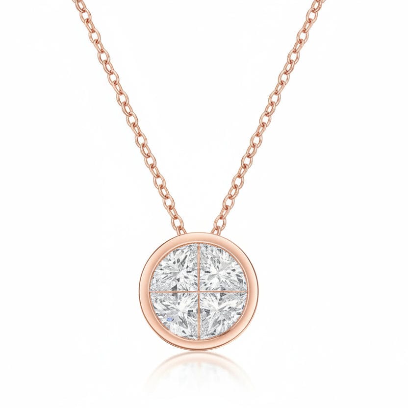 Diamond Bezel Necklace