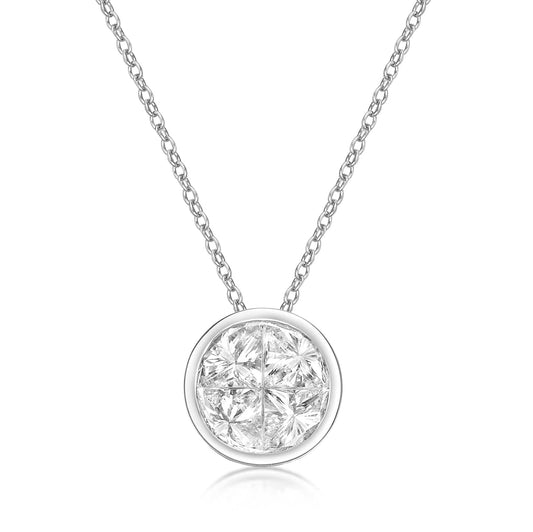 Diamond Bezel Necklace
