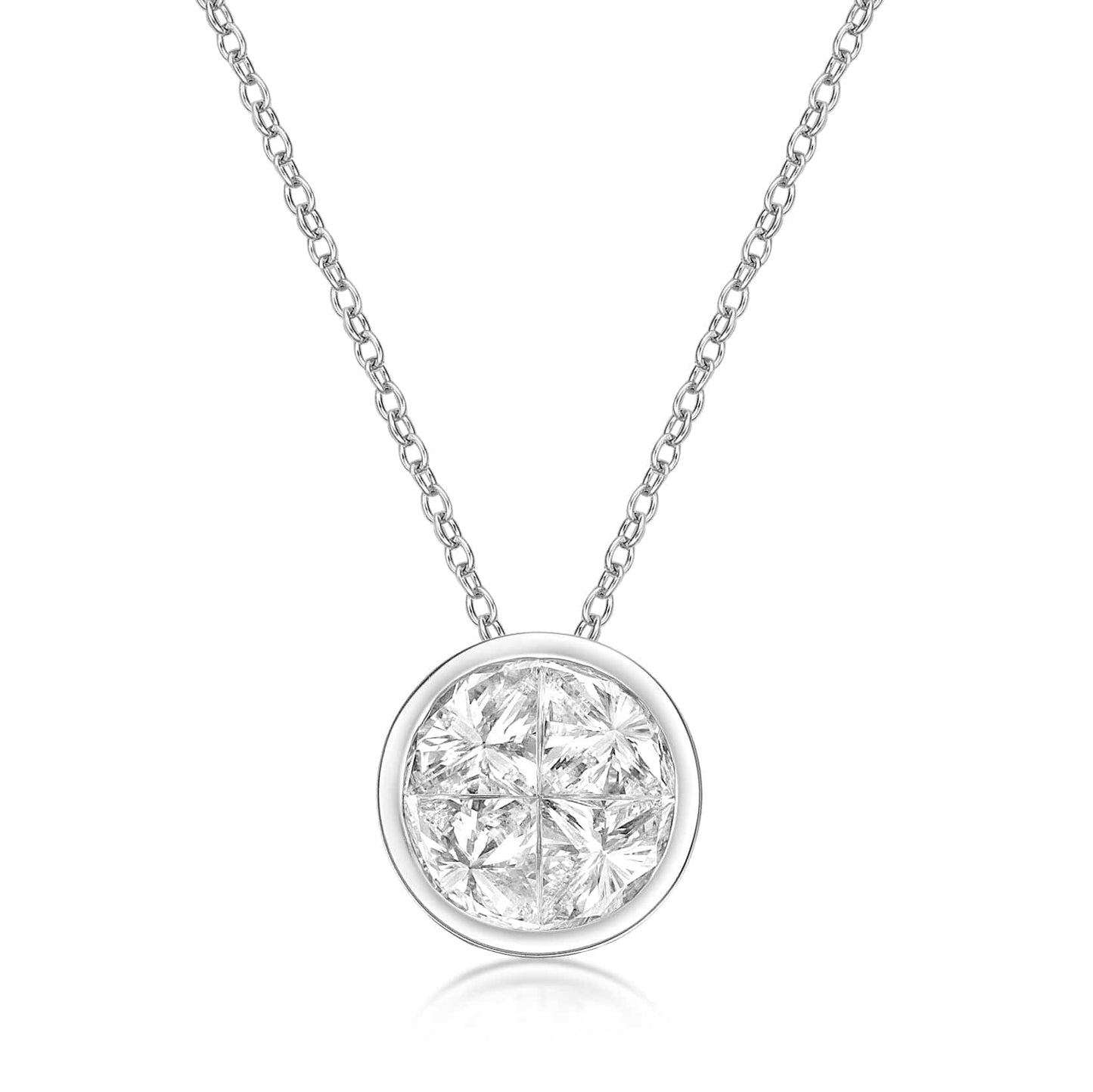 Diamond Bezel Necklace