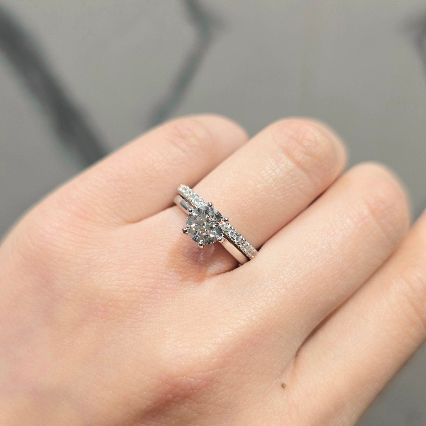 Petite Diamond Pave Wedding Band