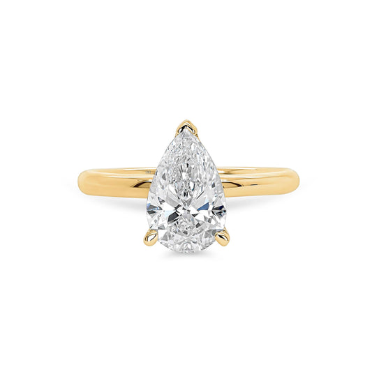 Solitaire Pear Engagement Ring
