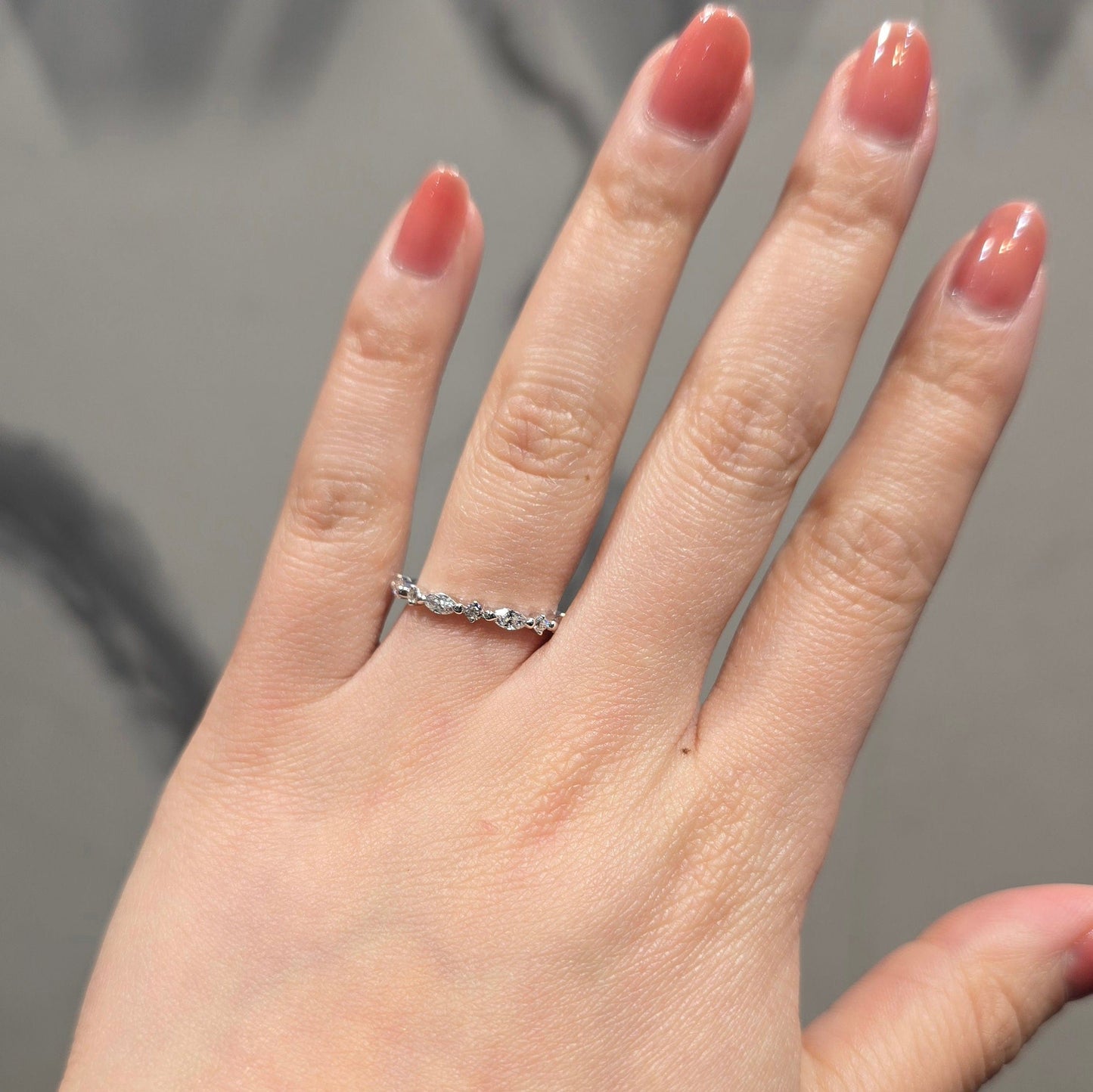 Amore Star Marquise & Round Diamond Wedding Band
