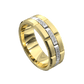 Memphis Chain Link Two Tone Mens Wedding Band