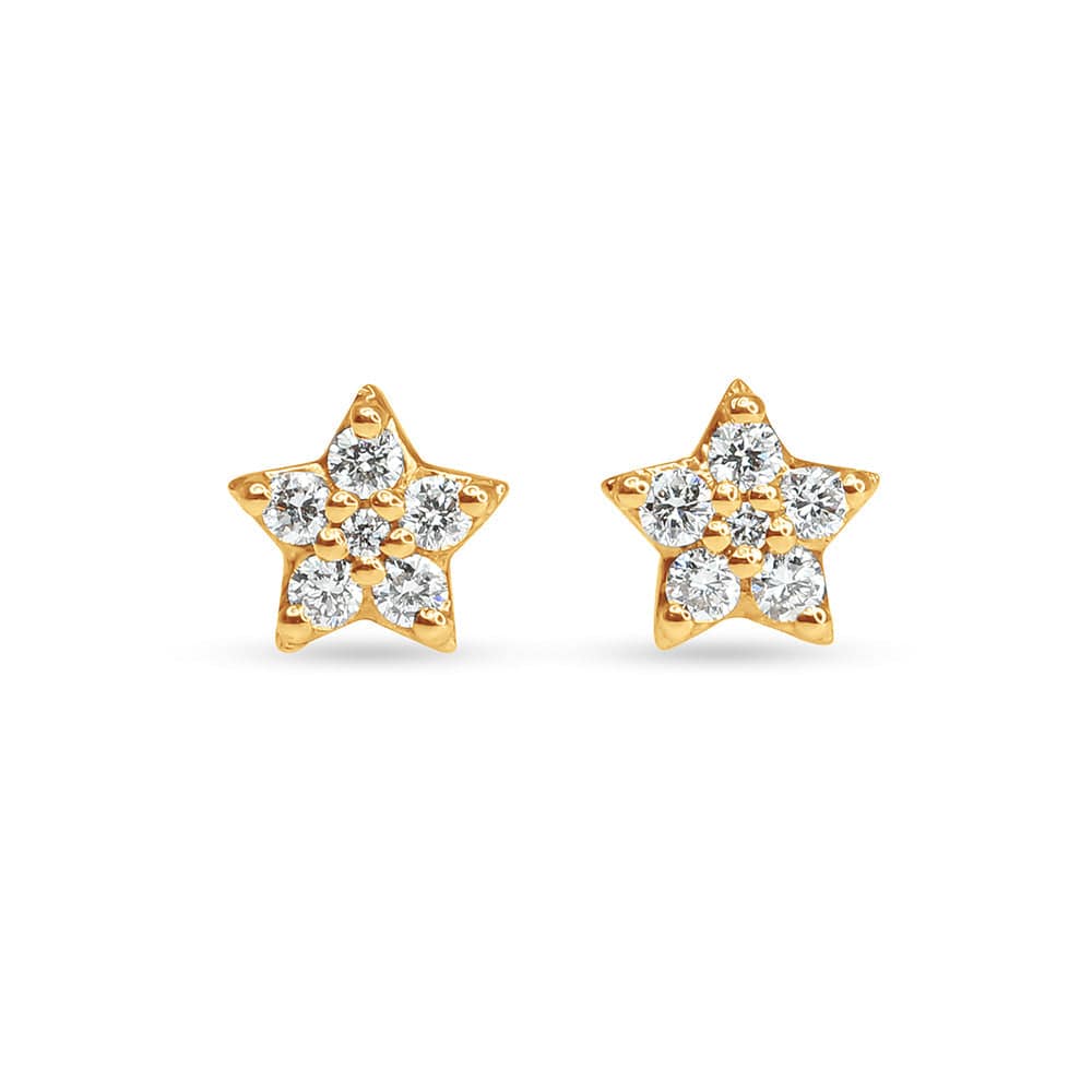 Diamond Star Cluster Studs (Medium)