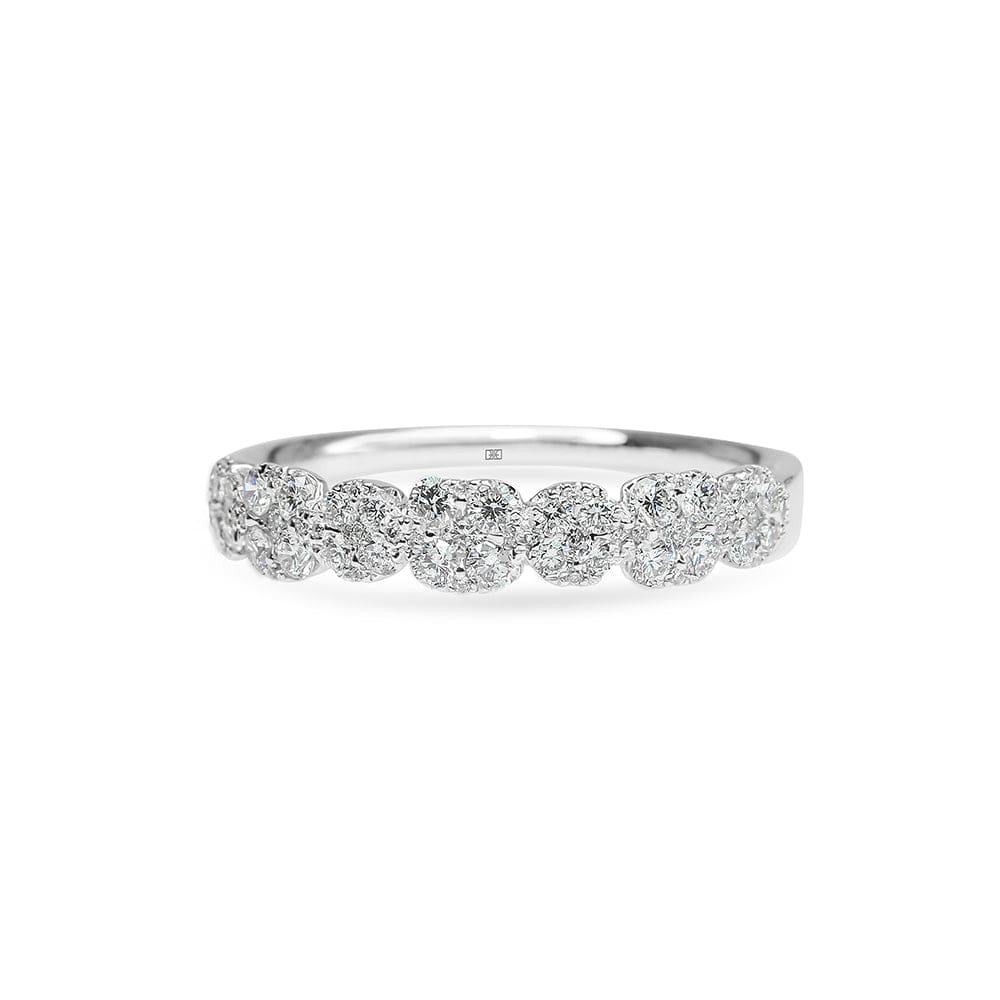 Floral Band Cluster Ring