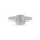 Adelaide Cushion Diamond Halo & Sidestones Engagement Ring