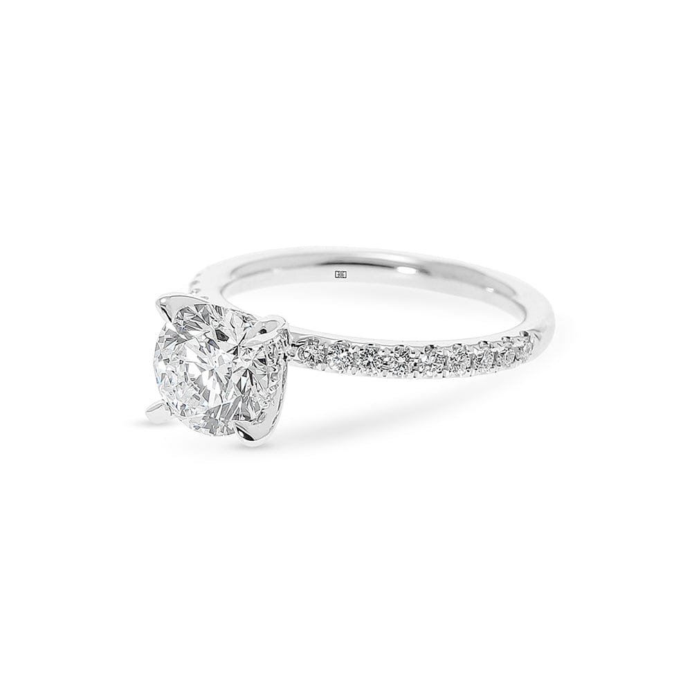 Madison Hidden Halo & Sidestones Engagement Ring