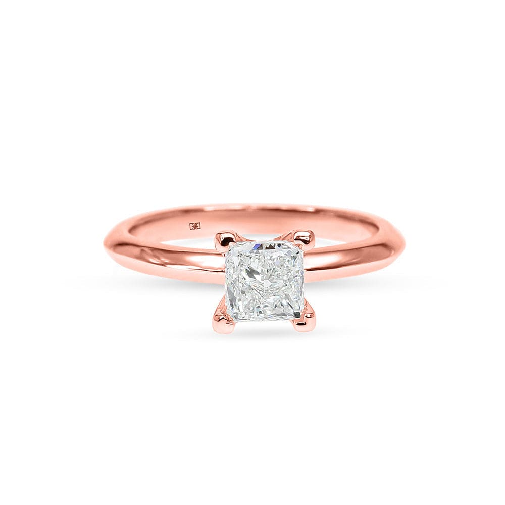 Nara Princess Knife Edge Solitaire Engagement Ring