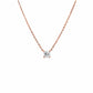 0.30ct Round Lab Grown Diamond Necklace Fixed Chain