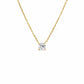 0.50ct Round Lab Grown Diamond Necklace Fixed Chain