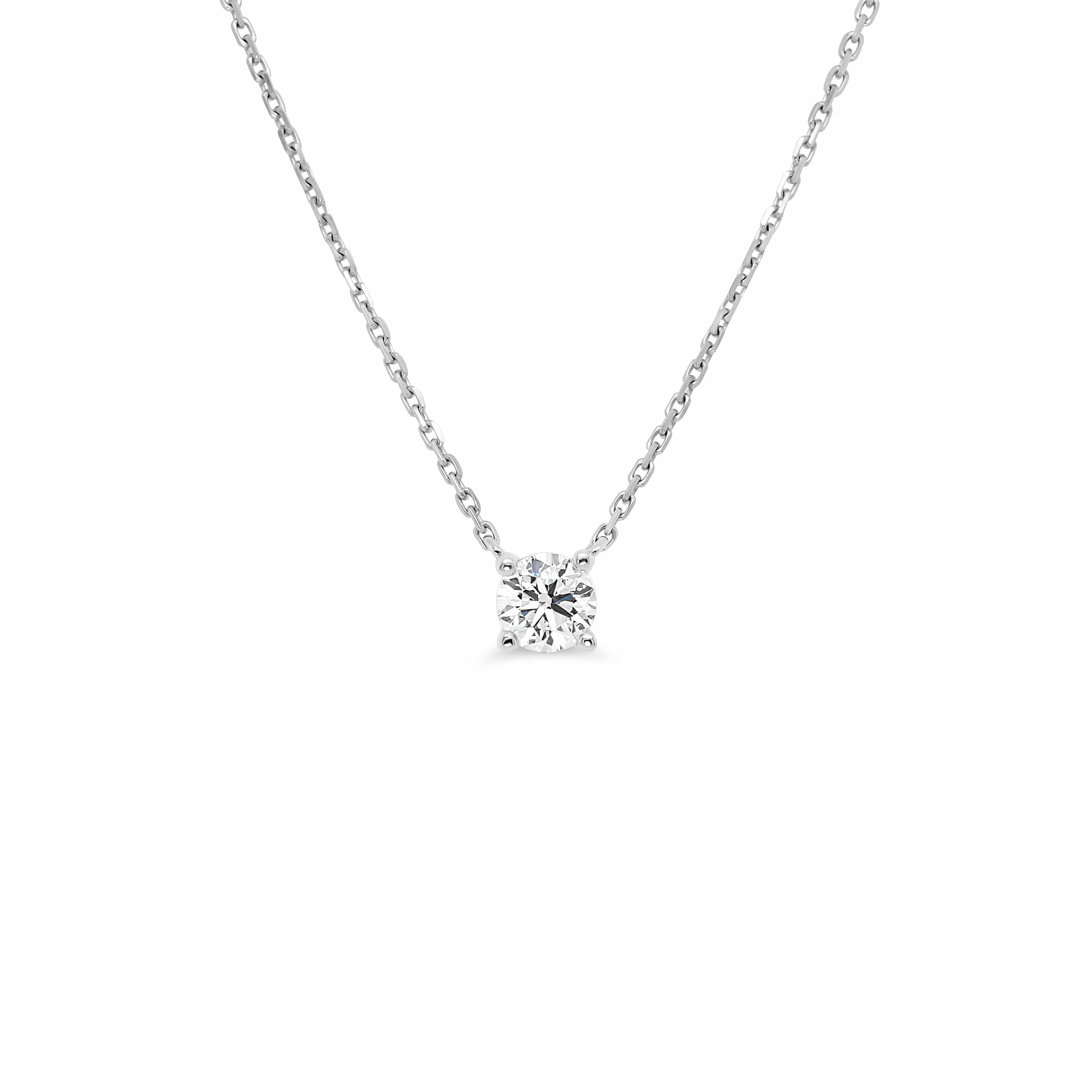 IGI Certified 0.31ct Round Brilliant Necklace