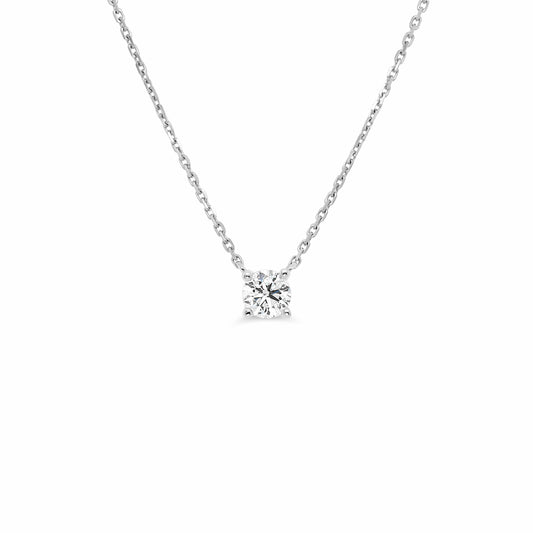 IGI Certified 0.31ct Round Brilliant Necklace