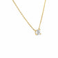 0.50ct Round Lab Grown Diamond Necklace Fixed Chain