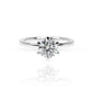 Lab Grown Classic Round 6 Prong Solitaire Engagement Ring