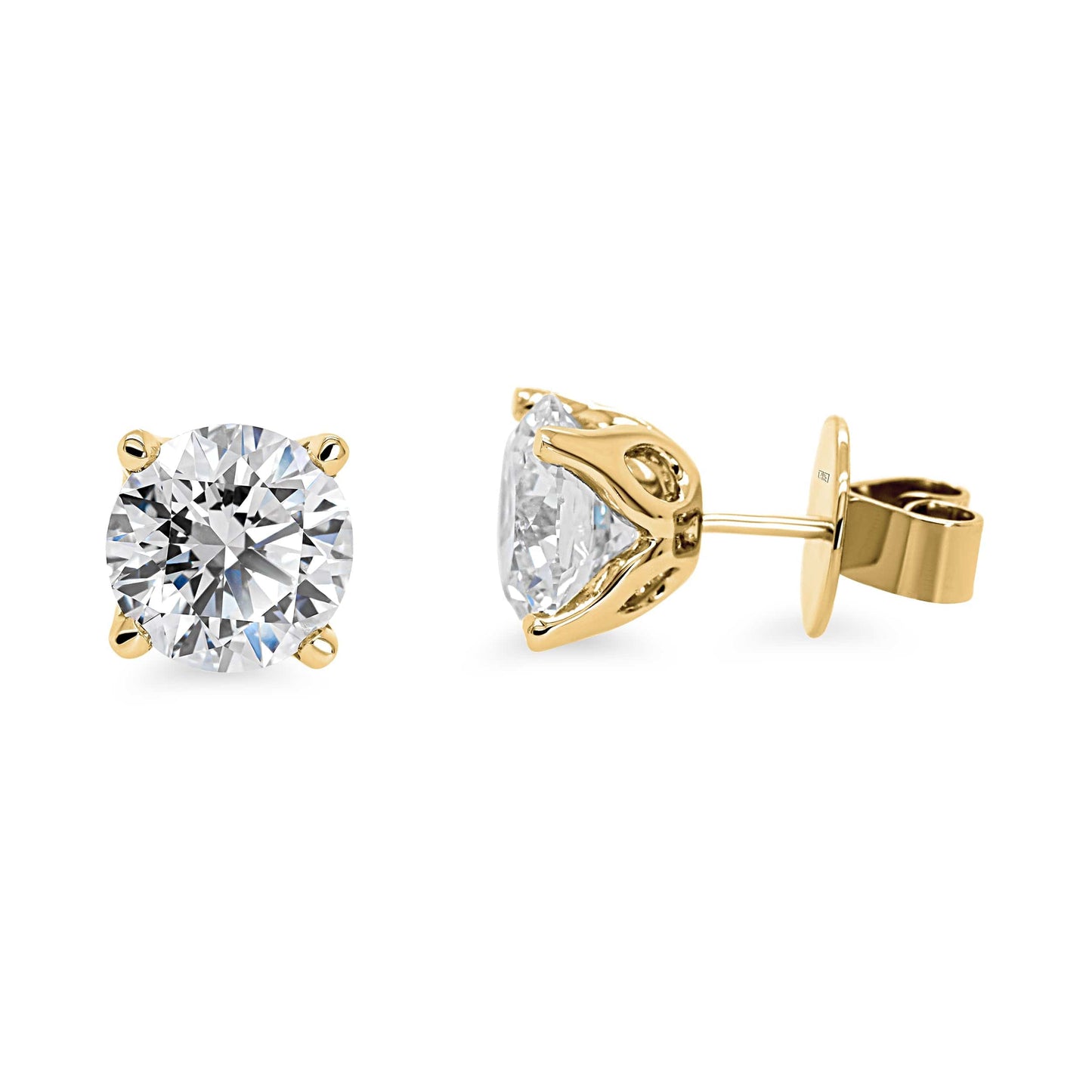 Lotus Flower Diamond Studs (0.30 - 2.50ct)