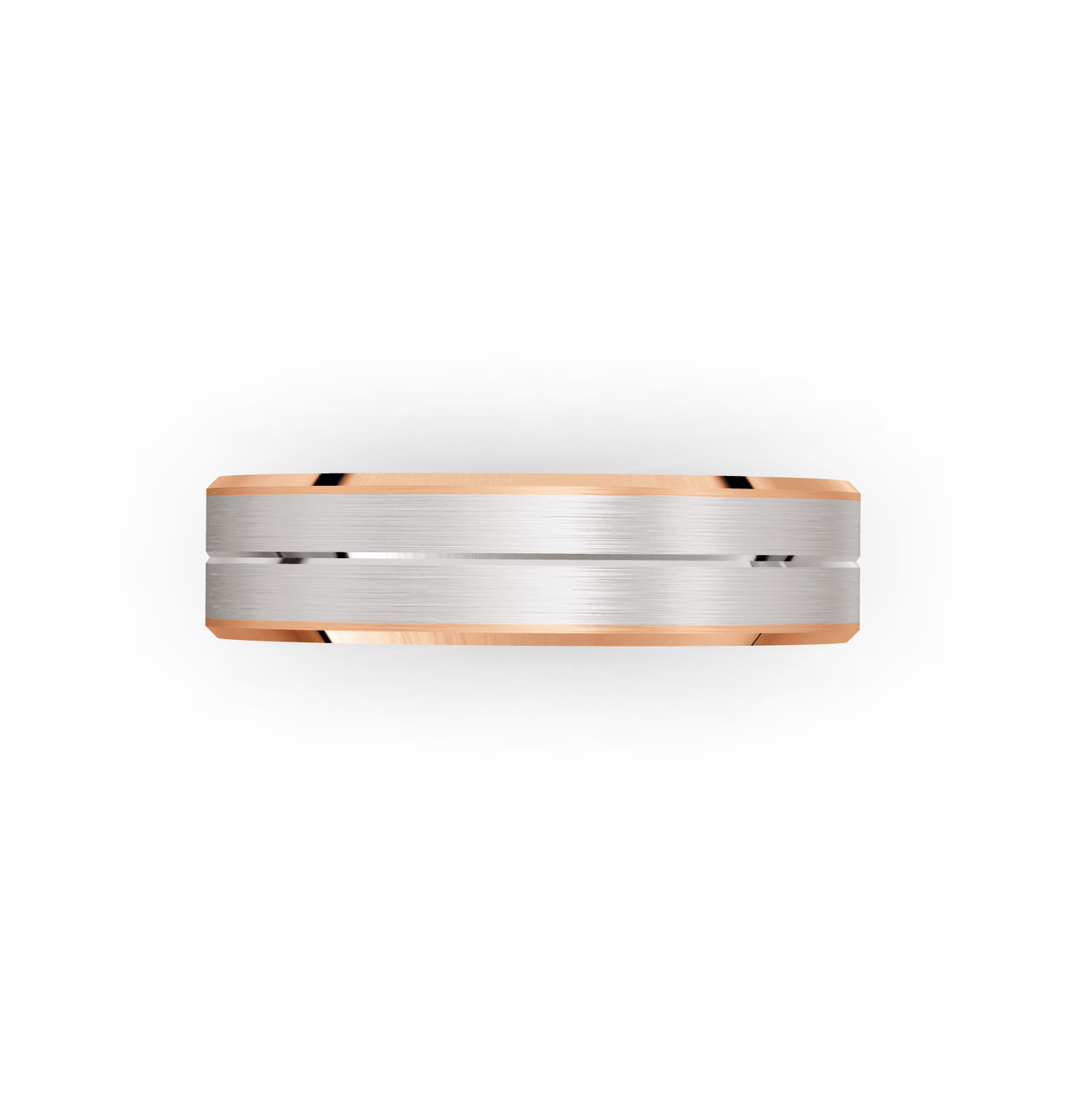 Adonis Two Tone Centre Groove 6mm (Rose)