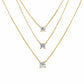 0.50ct Round Lab Grown Diamond Necklace Fixed Chain