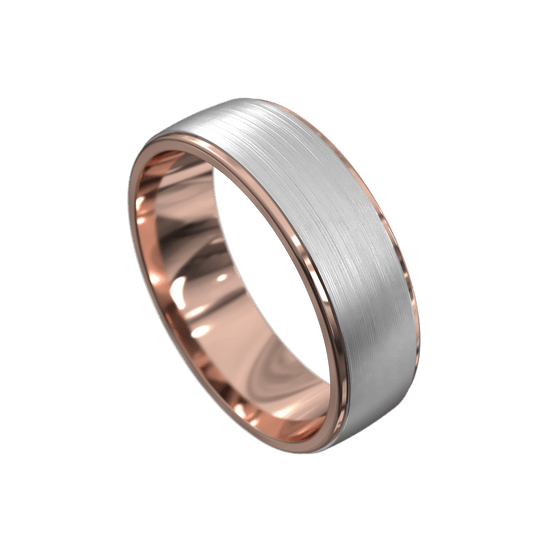 Step Cut Two-Tone Mens (Rose)