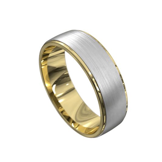 Step Cut Two-Tone Mens (Yellow)