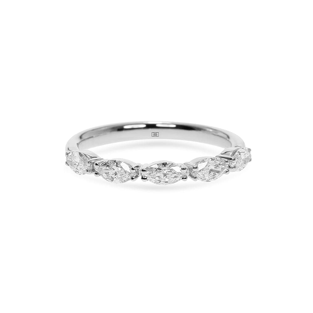 Lab Grown Tahlia Marquise Diamond Wedding Band